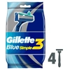 Станок для бритья одноразовый GILLETTE Blue Simple 3, 4шт - фото undefined