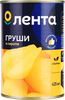 Груши ЛЕНТА кусочки в сиропе, 425мл - фото 1