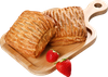 Слойка ЛЕНТА FRESH с клубникой, 100г - фото 0