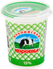 Продукт молокосодержащий АЛЬПИЙСКАЯ КОРОВКА произведенный по технологии сметаны 15%, с змж, 400г - фото 2