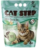 Наполнитель растительный для кошачьего туалета CAT STEP Tofu Green Tea комкующийся, 6л - фото 0