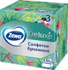 Салфетки бумажные ZEWA Deluxe Арома коллекция, 3-слоя, в коробке, 60шт - фото undefined