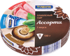 Сыр плавленый ЛЕНТА Ассорти Сливочный, грибы, ветчина 50%, без змж, 130г - фото 0