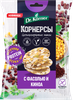 Чипсы цельнозерновые кукурузно-рисовые DR. KORNER Корнерсы с горошком, фасолью и киноа, 50г - фото 0