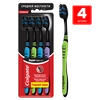 Зубная щетка COLGATE Super Flexi Black, средней жесткости, 4шт - фото undefined