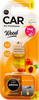 Ароматизатор воздуха AROMA CAR Wood, New Car/Vanilla/Peach, 4мл - фото 0