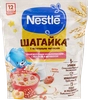 Каша мультизлаковая NESTLE Шагайка, молочная с яблоком, кусочками 
абрикоса и воздушными фигуркамис соком граната, с 12 месяцев, 190г - фото 0