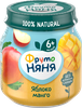 Пюре фруктовое ФРУТОНЯНЯ Яблоко и манго, с 6 месяцев, 100г - фото 1