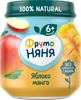 Пюре фруктовое ФРУТОНЯНЯ Яблоко и манго, с 6 месяцев, 100г - фото 0