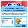 Коктейль молочный РАСТИШКА Фруктовый леденец 2%, без змж, 210г - фото 1