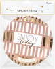 Тарелки одноразовые Party d=18см бумажные, с тиснением Арт. ТРЛМ18, 6шт - фото 0