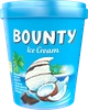 Мороженое BOUNTY молочное с кокосовым молоком, мякотью кокоса и молочным шоколадом, без змж, картонный стакан, 272г - фото 0