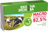 Масло сливочное ЭКОНИВА Традиционное 82,5%, без змж, 350г - фото undefined