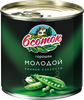 Горошек зеленый 6 СОТОК молодой, ранней спелости, 425мл - фото 0