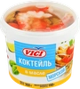 Коктейль из морепродуктов VICI Морской с креветками (имитация), в масле, 360г - фото 0