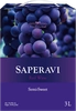 Вино TRADITIONAL WINE Саперави сортовое красное полусладкое, 3л - фото 0