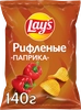 Чипсы картофельные LAY'S Рифленые Паприка, 140г - фото 0