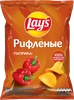 Чипсы картофельные LAY'S Рифленые Паприка, 140г - фото 1