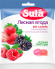 Карамель леденцовая SULA Лесная ягода со вкусом малины, клубники и ежевики, без сахара,60г - фото 0