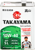 Масло моторное TAKAYAMA полусинтетическое SAE 10W-40 API SL/СF, 4л - фото 0
