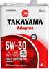 Масло моторное TAKAYAMA синтетическое SAE 5W-30 API SL/СF, 4л - фото 0