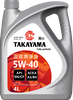 Масло моторное TAKAYAMA синтетическое SAE 5W-40 API SN/СF, Арт. 
605521/605587, 4л - фото 3