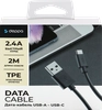 Дата-кабель DEPPA USB-A – USB-C, USB 2.0, 2.4A, 2м, черный - фото 0