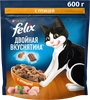 Корм сухой для взрослых кошек FELIX Двойная вкуснятина с птицей, 600г - фото 0