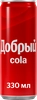 Напиток ДОБРЫЙ Кола сильногазированный, 0.33л - фото 0