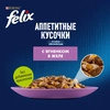 Корм влажный для взрослых кошек FELIX Аппетитные кусочки Ягненок в желе, 75г - фото undefined