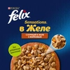 Корм влажный для взрослых кошек FELIX Sensations Курица в желе с морковью, 75г - фото undefined