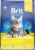 Корм сухой для взрослых кошек BRIT Premium Cat Adult Salmon с лососем, 2кг - фото 0