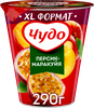 Йогурт ЧУДО Персик, маракуя 2%, без змж, 290г - фото 0
