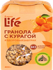 Гранола ЛЕНТА LIFE с курагой, без сахара, 400г - фото 0