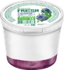 Йогурт ЛЕНТА FRESH с черникой 2,7%, без змж, 350г - фото 0