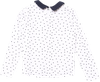 Блузка для девочки INWIN Kids, белая в горох, Арт. BNRB-4 - фото 1