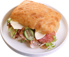 Брускетта ЛЕНТА FRESH с карбонадом, салями и горчичным соусом, 250г - фото 0