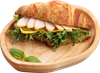 Круассан ЛЕНТА FRESH с копченой грудкой и соусом Макси-бургер, 170г - фото 0