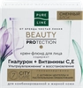 Крем-флюид для лица ЧИСТАЯ ЛИНИЯ Pure line beauty protection Гиалурон, витамины С, Е, сменный блок, 45мл - фото 0