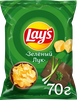 Чипсы картофельные LAY'S со вкусом молодого зеленого лука, 70г - фото 0