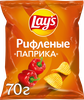 Чипсы картофельные LAY'S Рифленые со вкусом паприки, 70г - фото 0