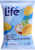 Чипсы нутовые ЛЕНТА LIFE Сметана и зелень, 50г - фото 0