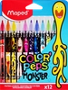 Фломастеры MAPED Color'Peps Monster смываемые, 12 цветов, Арт. 845400 - фото 0