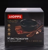 Кастрюля HOPPS Cooking Show, литая с индукцией, антипригарное покрытие, литые ручки, с крышкой, 3л, Арт. HР2433ID - фото undefined