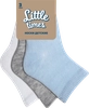 Носки для мальчика LITTLE TIMES р. 6–14, белые, голубые, серый меланж, Арт. LT-3-BL, 3пары - фото 0