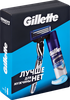 Набор подарочный мужской GILLETTE Mach3 Turbo Бритва, 1 сменная кассета+Гель для бритья, 200мл - фото 2