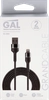 Кабель GAL CU-2023 USB A - 8pin 2,1A 2м, текстиль - фото 0