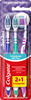 Зубная щетка COLGATE Зиг Заг многофункциональная, средней жесткости, 2+1, 3шт - фото 0