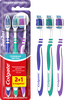 Зубная щетка COLGATE Зиг Заг многофункциональная, средней жесткости, 2+1, 3шт - фото 1