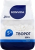 Творог рассыпчатый BONVIDA 5%, без змж, ﻿500г - фото 0